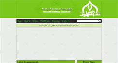 Desktop Screenshot of masjidomarfarooq.com